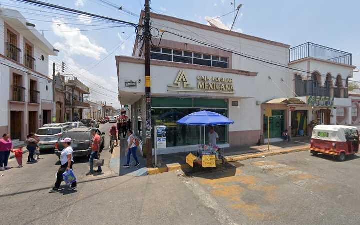 Fotografia tomada fuera de Caja Popular Mexicana - Cooperativa de ahorro y crédito en Cocula, Jal.
