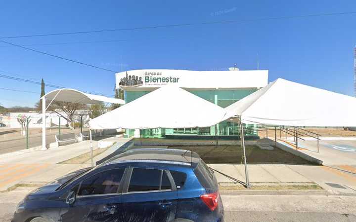 Fotografia tomada fuera de Banco del Bienestar-Allende, Imss - Institución financiera en Valle de Ignacio Allende, Chih.