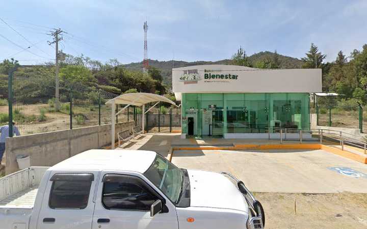 Fotografia tomada fuera de Banco del Bienestar-San Juan Ñumi - Institución financiera en San Juan Ñumí, Oax.