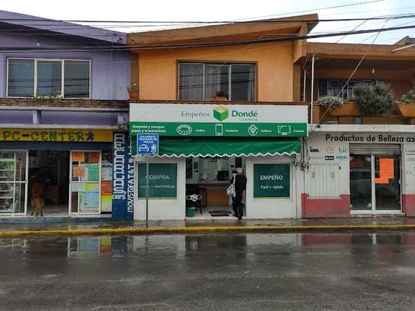 Fotografia tomada fuera de Casa de Empeño Fundación Dondé - Casa de empeños en Ocoyoacac, Edomex.