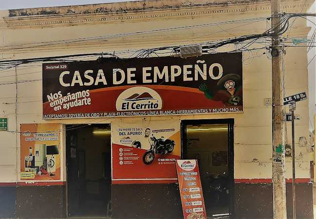 Fotografia tomada fuera de el cerrito - Casa de empeños en Umán, Yuc.