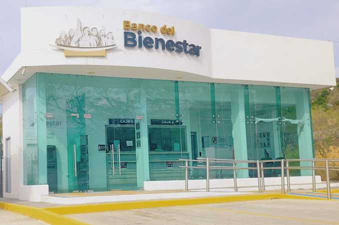 Fotografia tomada fuera de Banco del bienestar - Banco en Montemorelos, N.L.