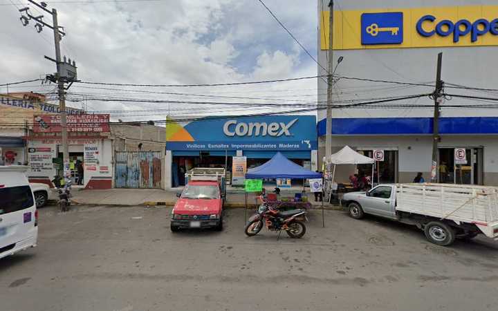 Fotografia tomada fuera de BanCoppel 5 de Mayo - Banco en Teoloyucan, Edomex.