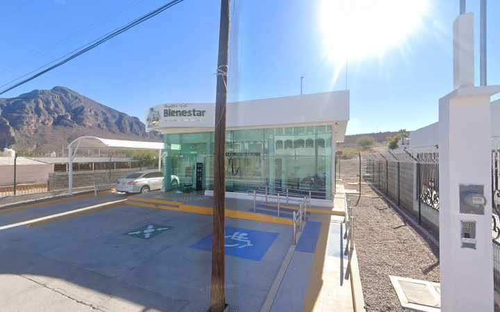 Fotografia tomada fuera de Banco del Bienestar-San Pedro de la Cueva - Institución financiera en San Pedro de la Cueva, Son.